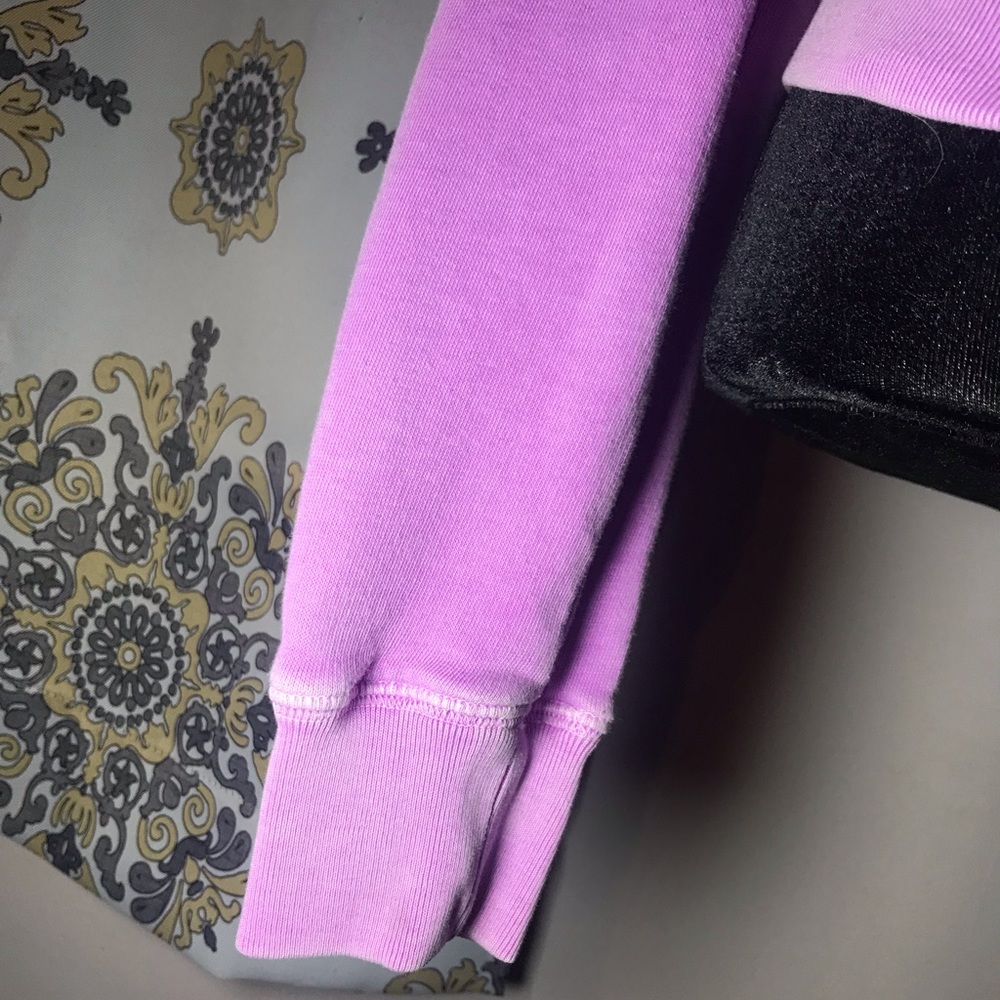 PINK Purple Faded Look Zip Up Love pink Hoodie - Picture 7 of 7